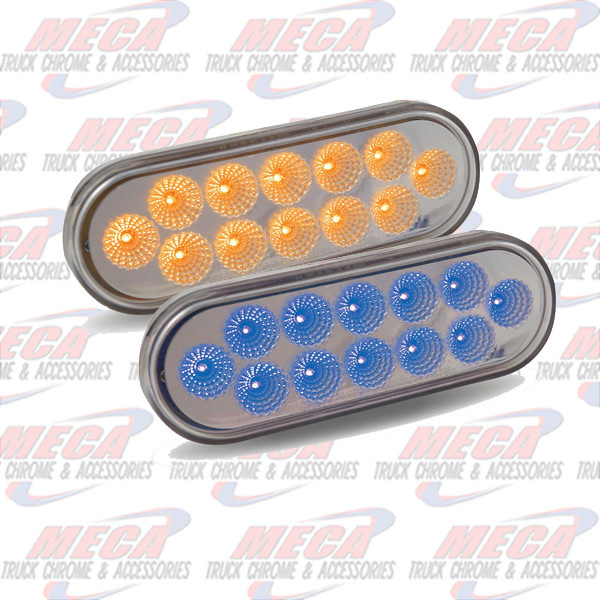LED OVAL DUAL REVOLUTION AMB/BLUE