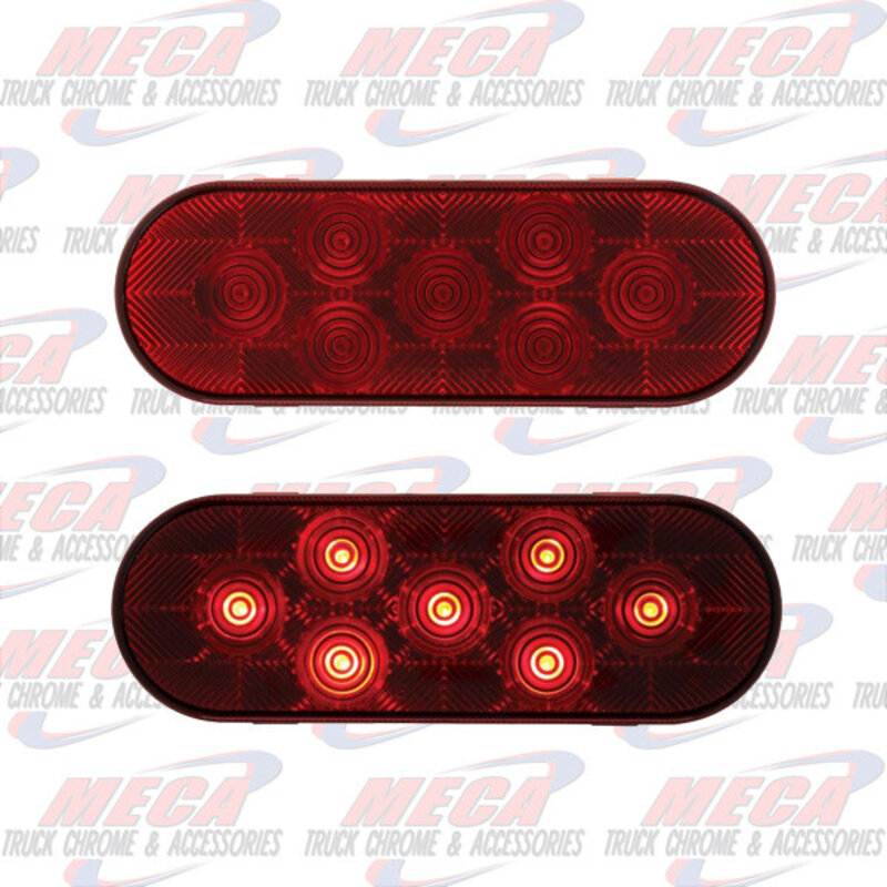 LED OVAL RED COMPETITION SERIES W/ 7 DIODES ECO