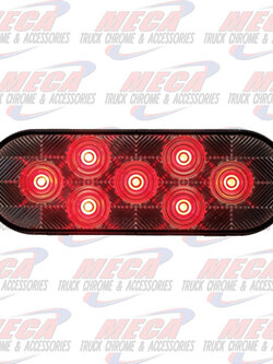 LED OVAL CLR RED COMPETITION SERIES W/7 DIODES ECO