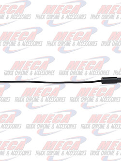 PLUG SINGLE PIN MALE - BLACK, PACK OF 10