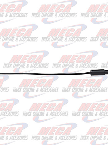 PLUG SINGLE PIN MALE - BLACK, PACK OF 10