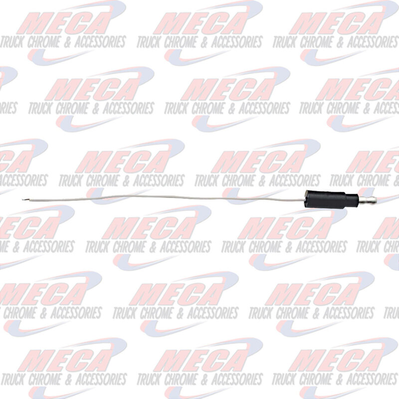 PLUG SINGLE PIN MALE - WHITE