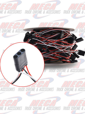 WIRE HARNESS W/TRIPPLE GEN LT PLUGS 8'' SPACING single