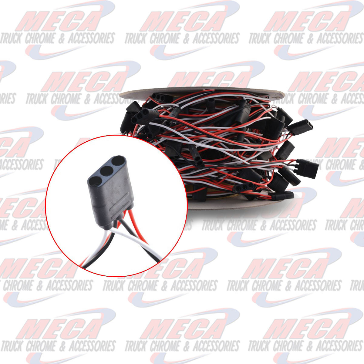 WIRE HARNESS W/TRIPPLE GEN LT PLUGS 8'' SPACING single