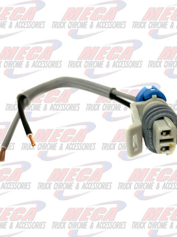 PLUG CONNECTOR FLAT 2 PIN BLUE/GRAY - This plug is larger than LPG6887