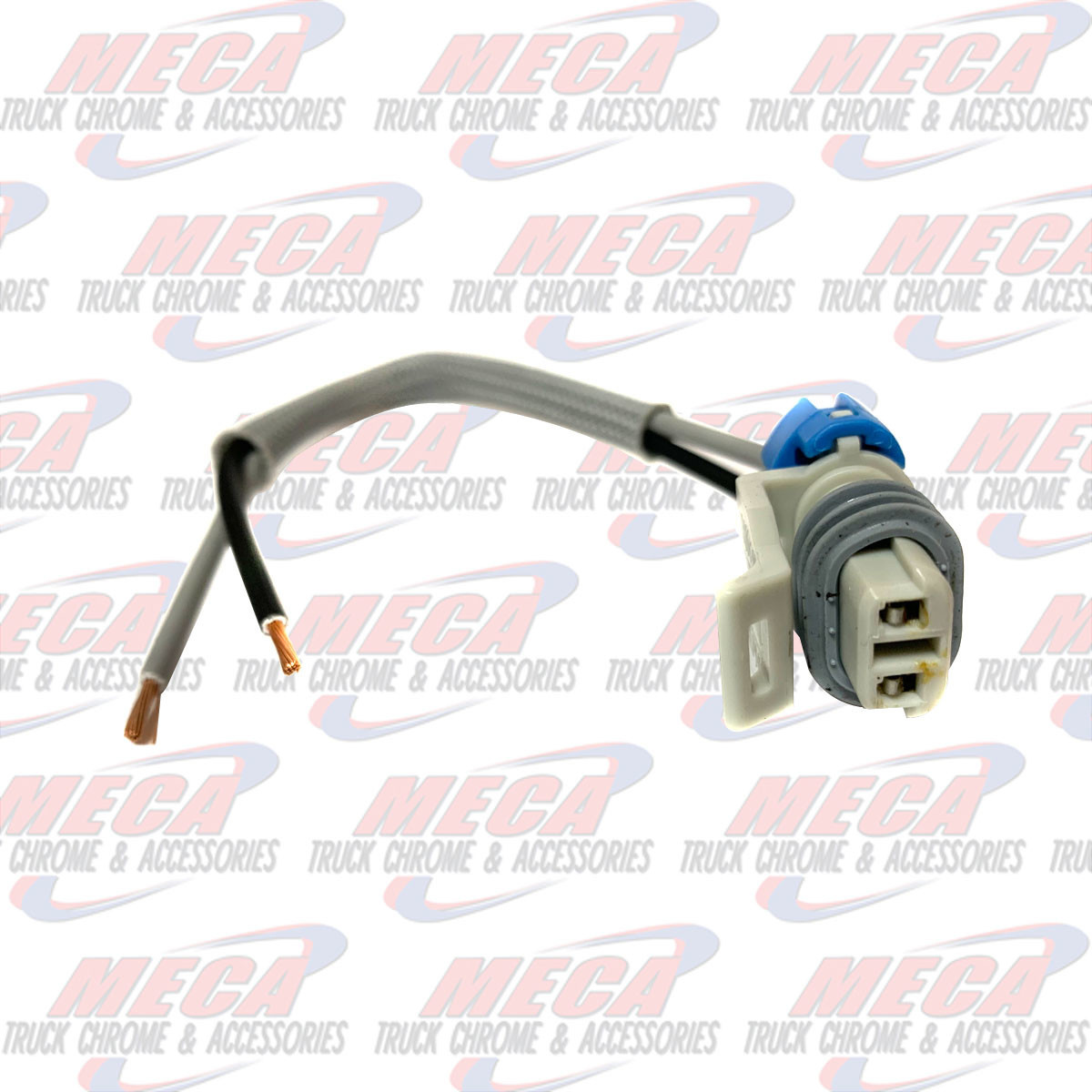 PLUG CONNECTOR FLAT 2 PIN BLUE/GRAY - This plug is larger than LPG6887