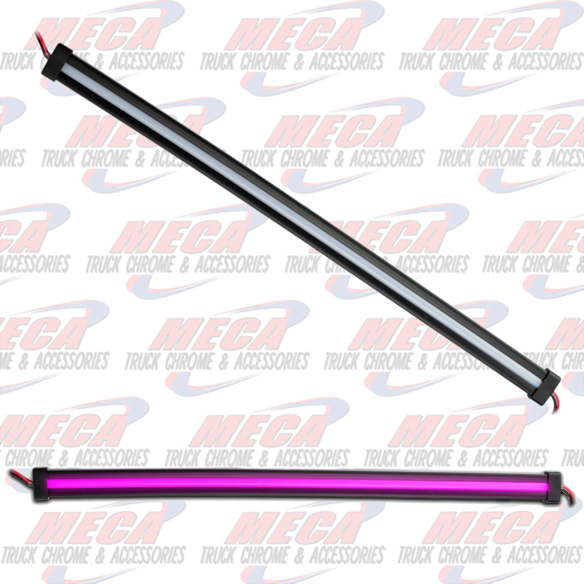 12'' CLEAR PURPLE CENTER LED GLOW STRIP LIGHT