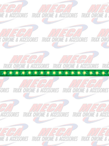 12" PEARL GREEN/GREEN 18LED LIGHT BAR, 3 WIRES