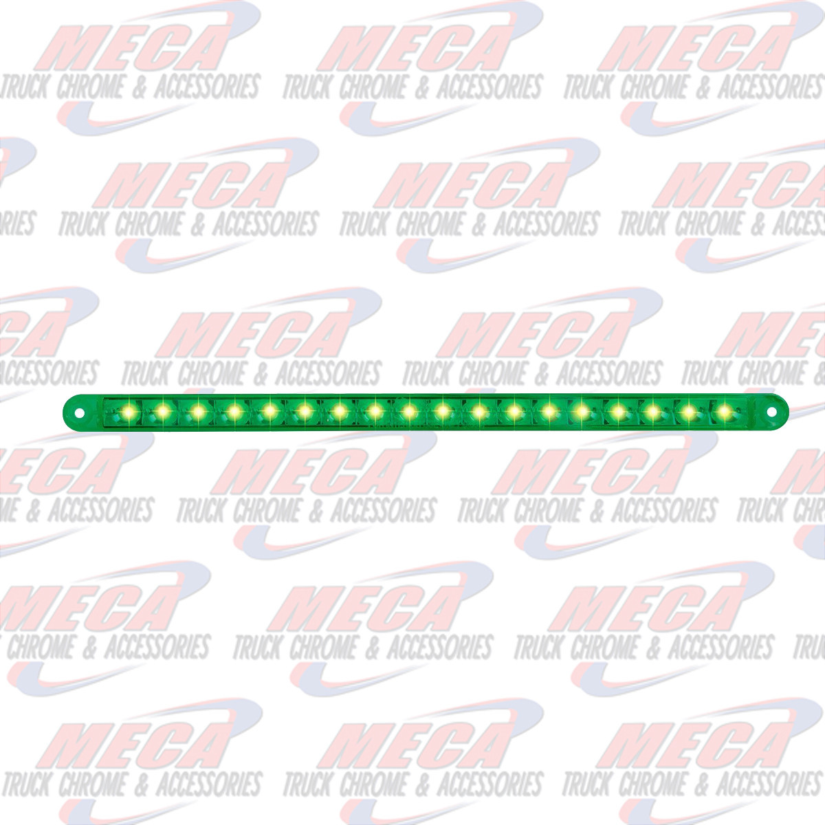 12" PEARL GREEN/GREEN 18LED LIGHT BAR, 3 WIRES