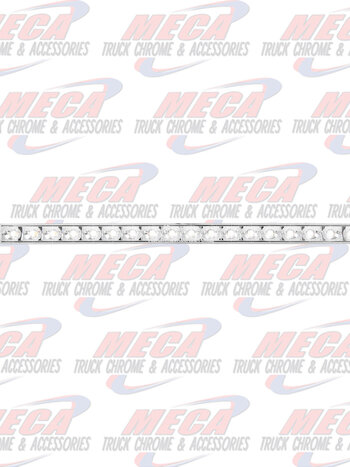 12" PEARL WHITE/CLEAR 18LED LIGHT BAR, 3 WIRES