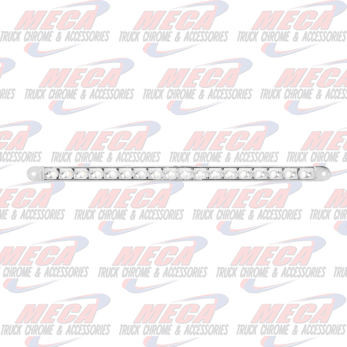 12" PEARL WHITE/CLEAR 18LED LIGHT BAR, 3 WIRES