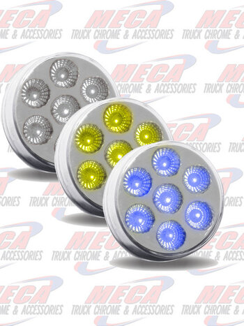 2 1/2" Dual Revolution Amber/Blue LED (7 Diodes)