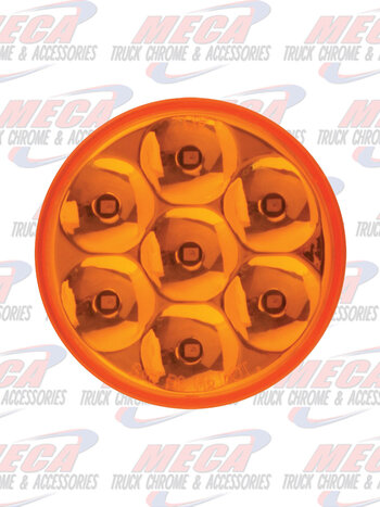 2" LOW PROFILE PEARL AMBER/ AMBER 7 LED DUAL/3WIRES LIGHT