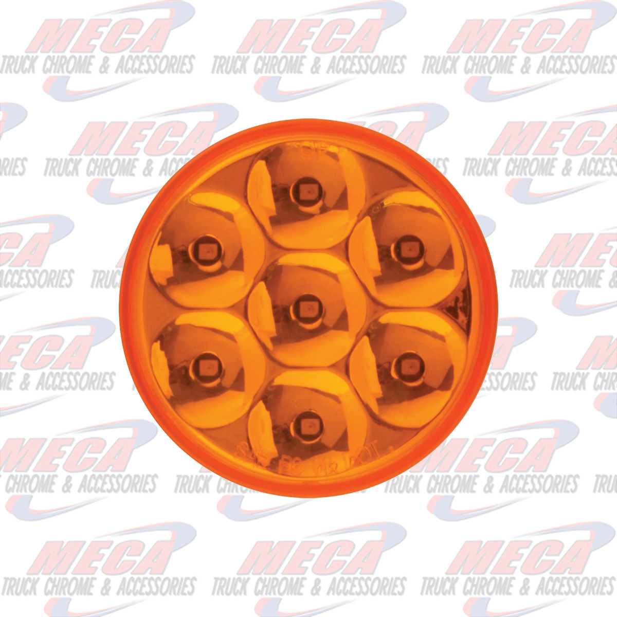 2" LOW PROFILE PEARL AMBER/ AMBER 7 LED DUAL/3WIRES LIGHT