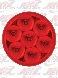 2.5'' LOW PROFILE PEARL RED/RED 7 LED DUAL/3WIRES