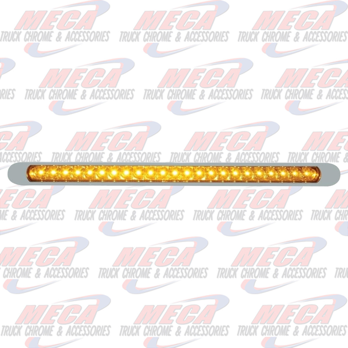 23 AMBER LED 17.25" REFLECTOR P/T/C LIGHT BAR W/BZ
