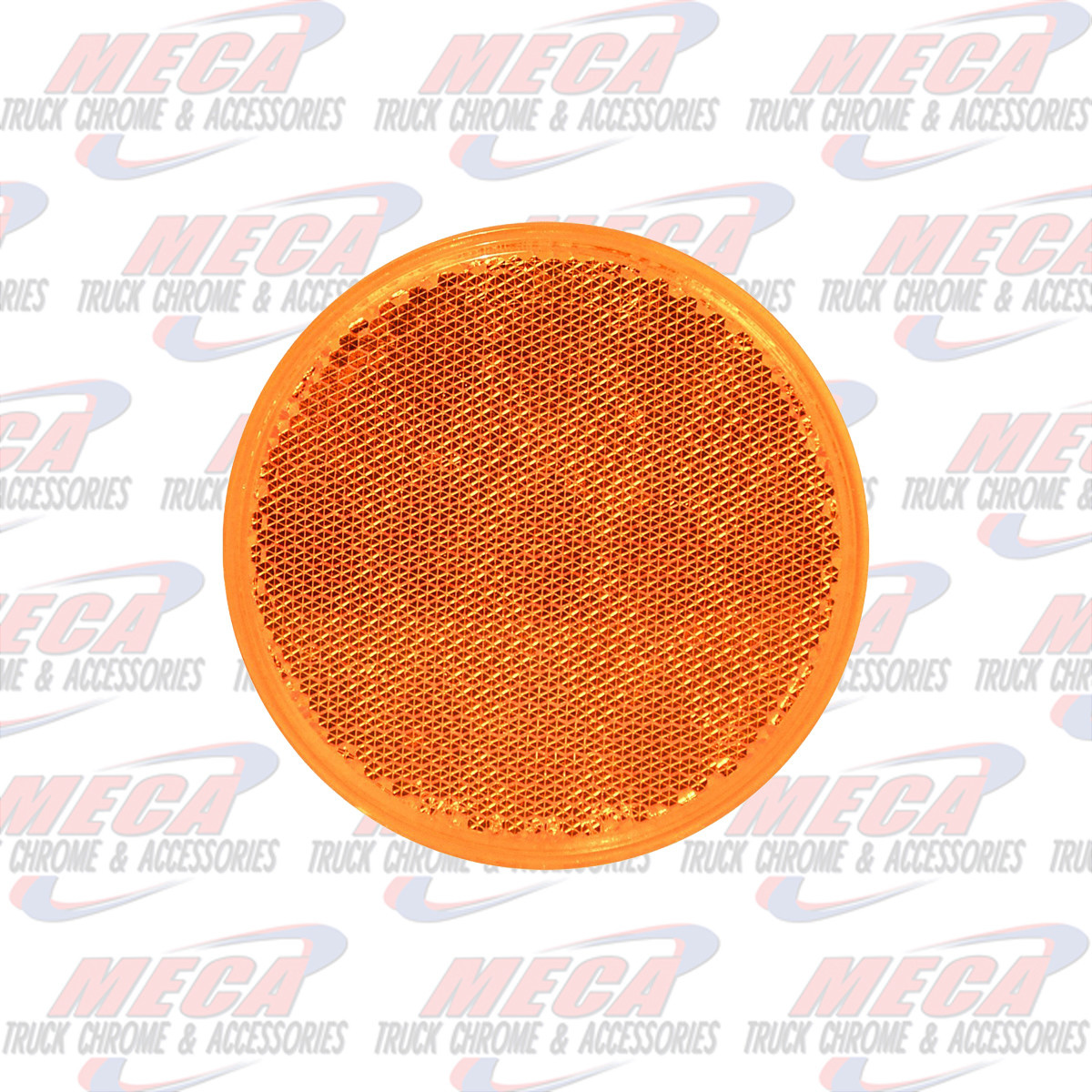 3" AMBER REFLECTOR W/ ADHESIVE TAPE