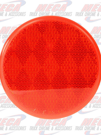 3" RED REFLECTOR W/ ADHESIVE TAPE