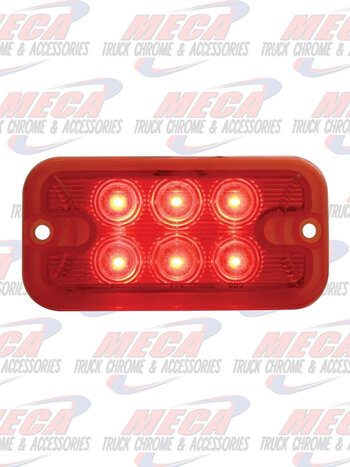 6 LED DUAL FUNCTION / BRIGHTNESS RED / RED LIGHT