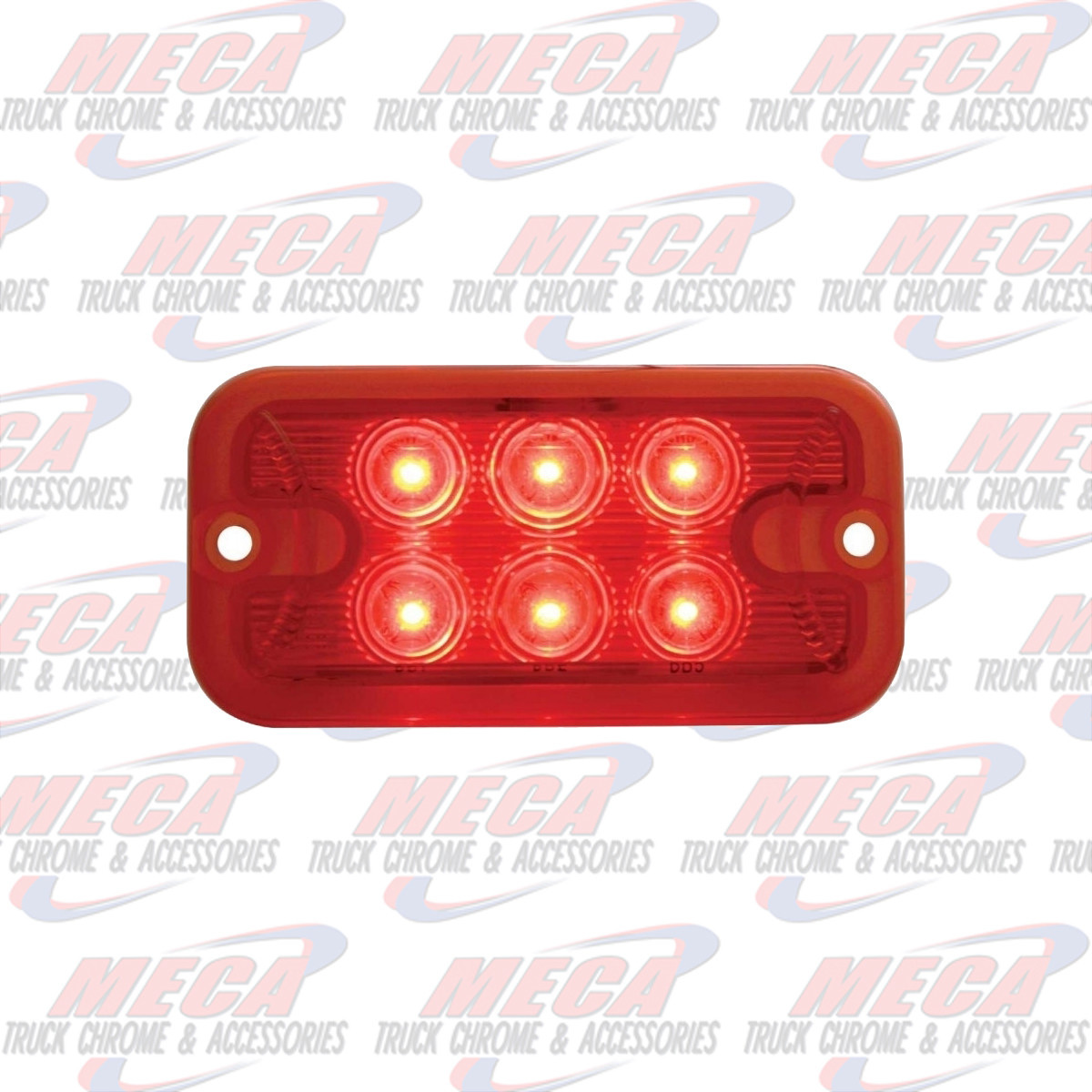 6 LED DUAL FUNCTION / BRIGHTNESS RED / RED LIGHT
