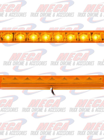 6-1/2" PEARL AMBER/AMBER 8LED LIGHT BAR, 3 WIRES