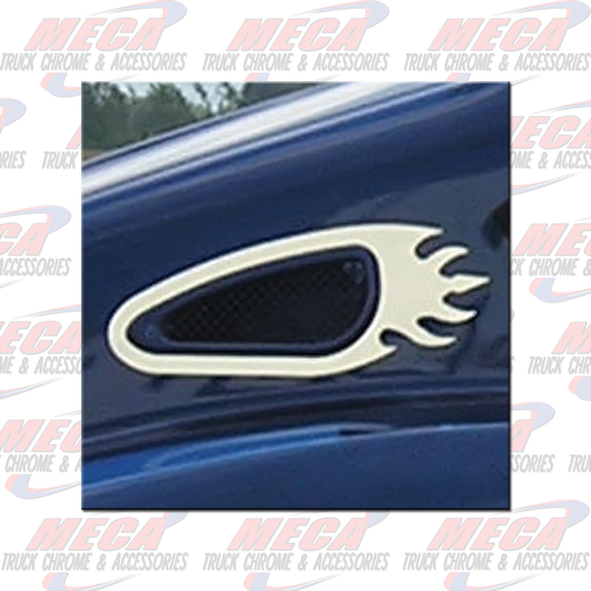 AIR INTAKE TRIM KW T300 W/ FLAMES