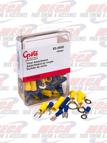 ASSORTED TERMINALS, PK 100