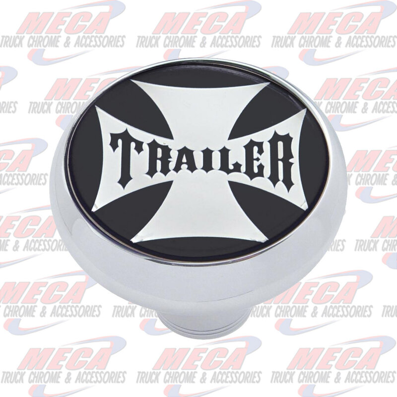 BRAKE KNOB TRAILER W/ STICKER BLACK MALTESE CROSS