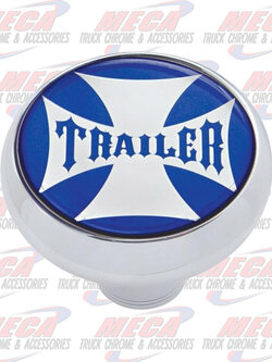 BRAKE KNOB TRAILER W/ STICKER BLUE MALTESE CROSS