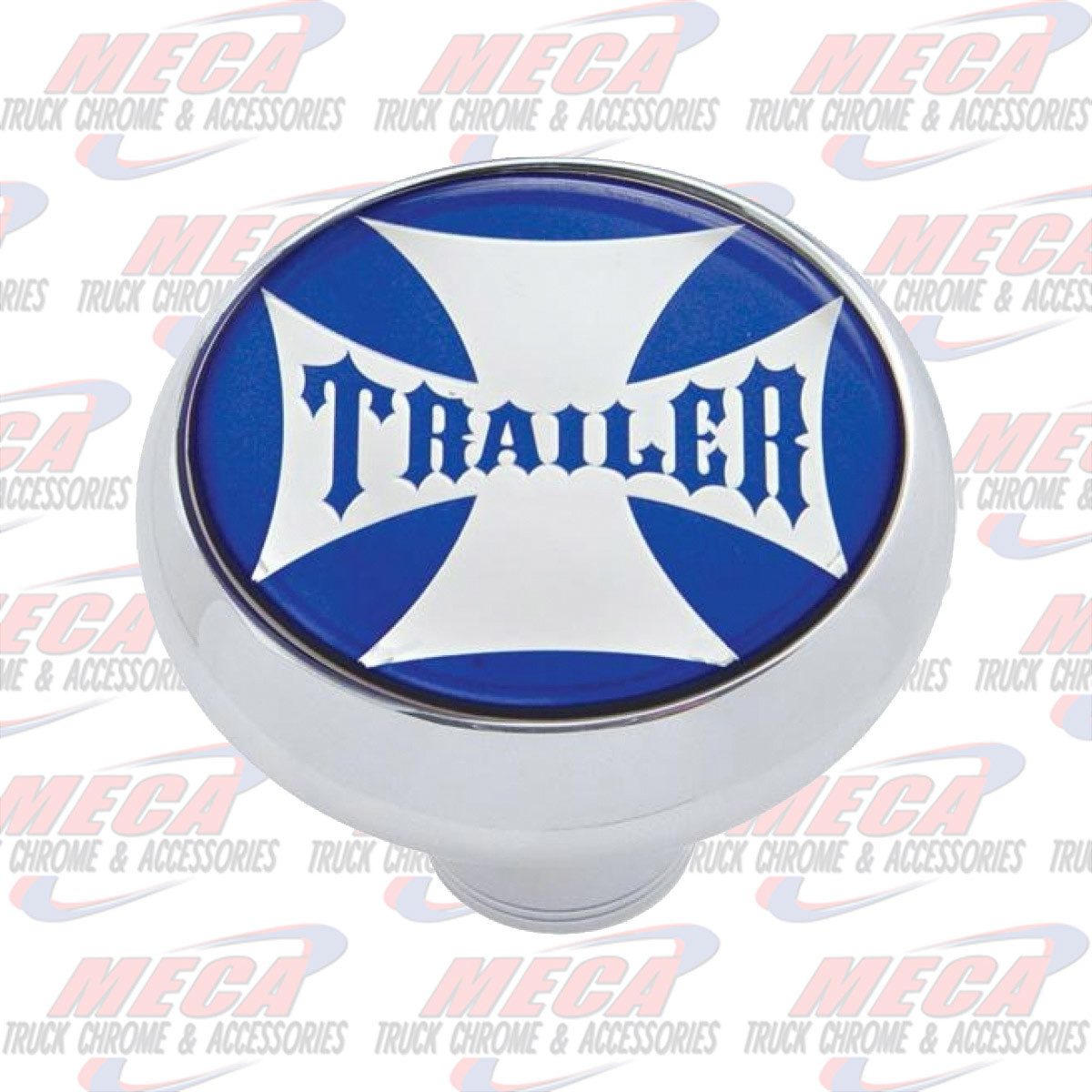 BRAKE KNOB TRAILER W/ STICKER BLUE MALTESE CROSS