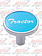 BRAKE KNOB W/ PIN LONG & BLUE STICKER TRACTOR AL STICKER