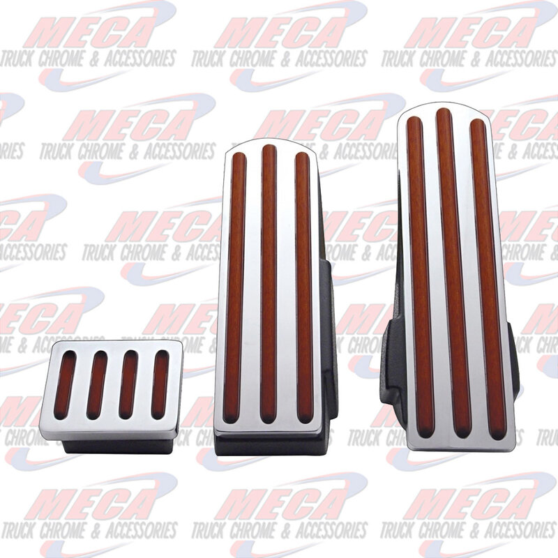 BRAKE PEDAL SET KW WOOD INSERTS