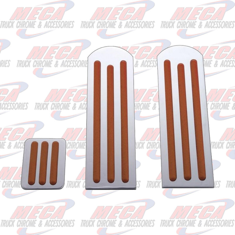 BRAKE PEDAL SET PB WOOD INSERTS