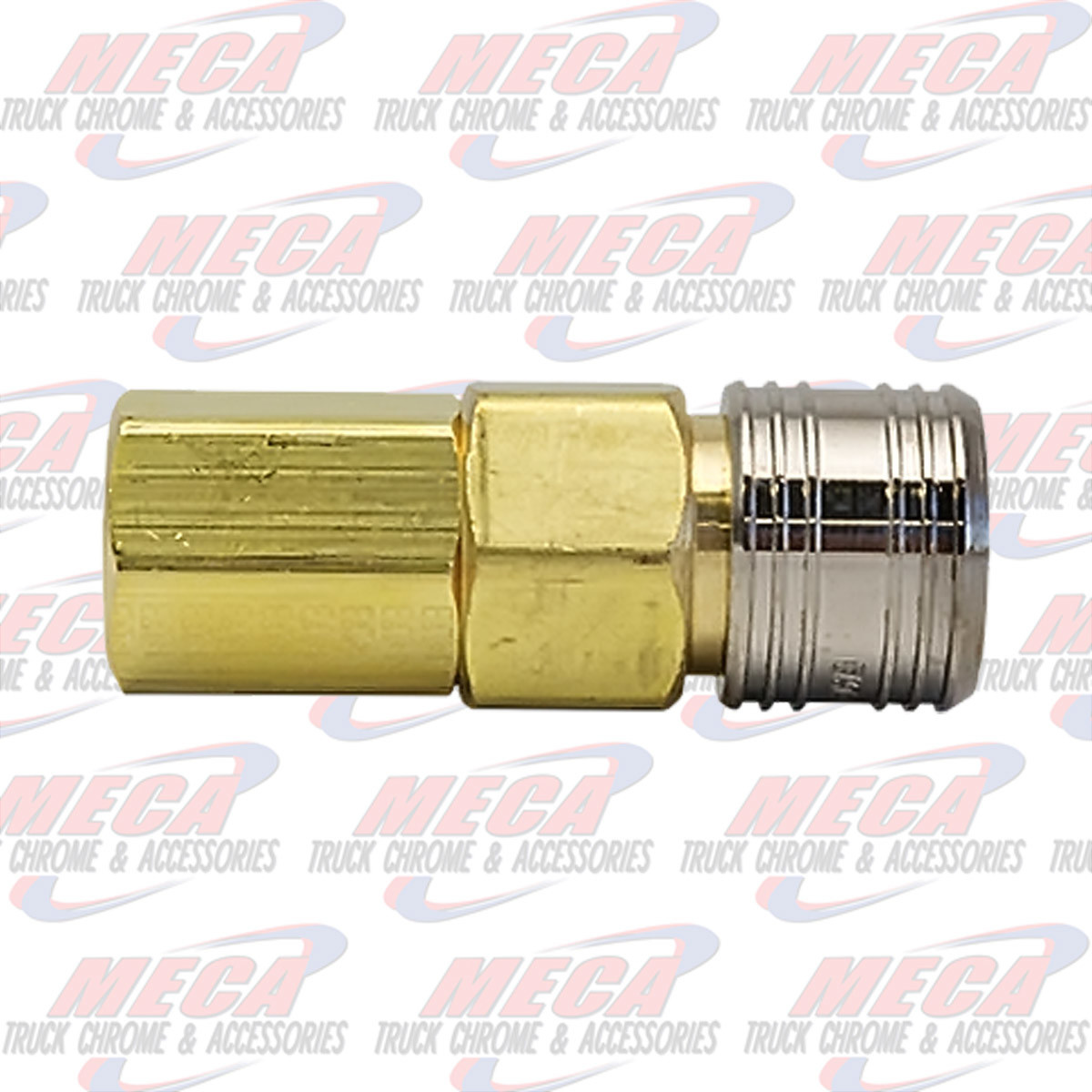 BRASS QUICK DISCONNECT SOCKET 1/2 Meca Truck Chrome