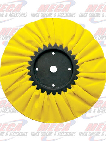 BUFFING WHEEL 10" YELLOW TREADED AIRWAY