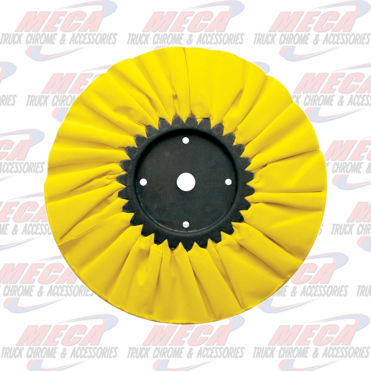 BUFFING WHEEL 10" YELLOW TREADED AIRWAY
