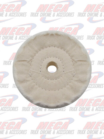 BUFFING WHEEL WHITE SOFT MUSLIM 4"