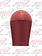 BULB COVER MEDIUM RED