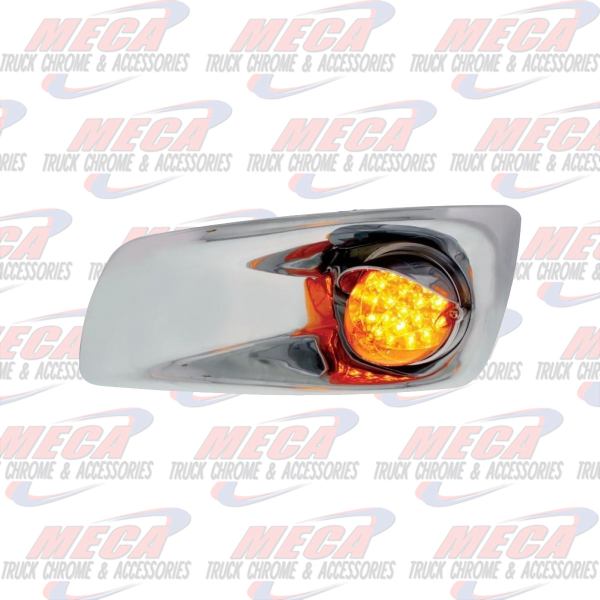 BUMPER LIGHT W/ CHR HOUSING & AMB LED KW T660 DVR