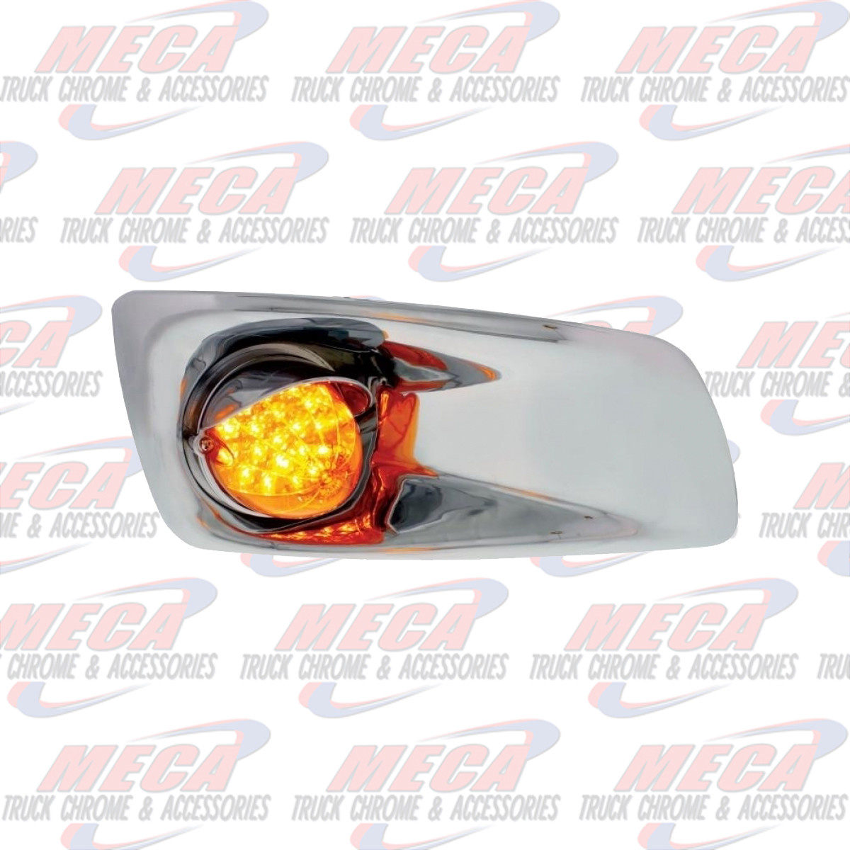 BUMPER LIGHT W/ CHR HOUSING & AMB LED KW T660 PSGR