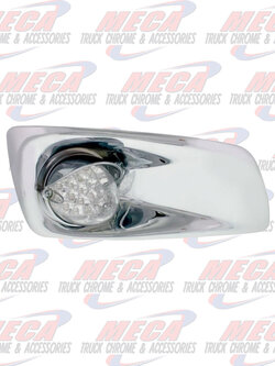 BUMPER LT W/ CHR HOUSING & CLR AMB LED KW T660 PSG