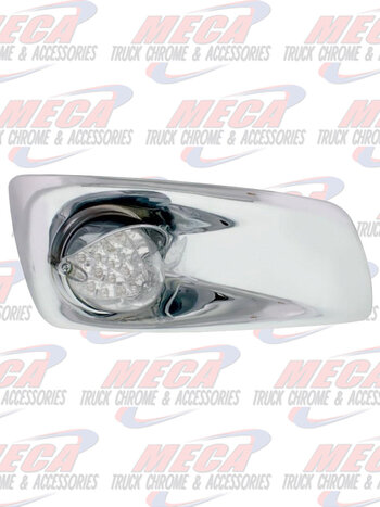 BUMPER LT W/ CHR HOUSING & CLR AMB LED KW T660 PSG