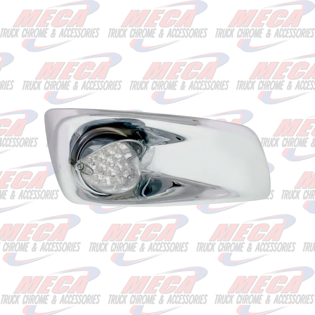 BUMPER LT W/ CHR HOUSING & CLR AMB LED KW T660 PSG