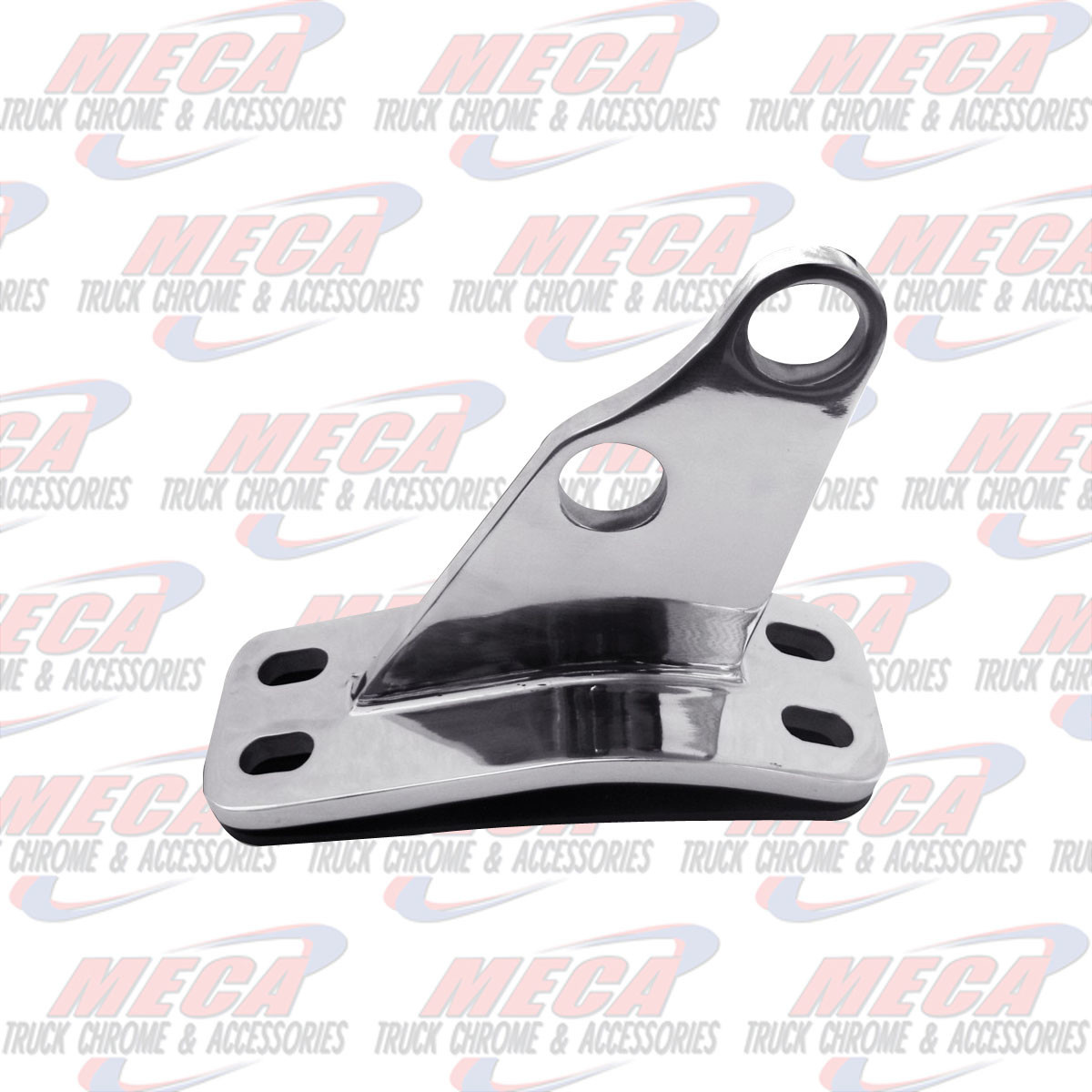 CAB EXHAUST BRACKET S/S PB O.E.M. W/ ANGLED HOLES & CURVED BASE
