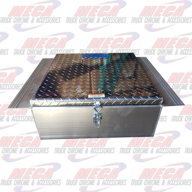 TOOL BOX BETWEEN FRAME DIAMOND PLATE DOOR