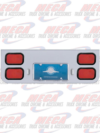 CENTERPIECE WITH 4 SQD LIGHTS CHROMED