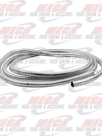 CHROME WIRE LOOM 1/4" X 72" LONG