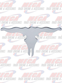 CUTOUT LONGHORN CHROME EA