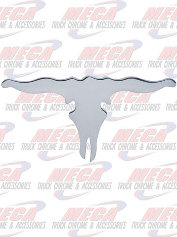 CUTOUT LONGHORN CHROME EA