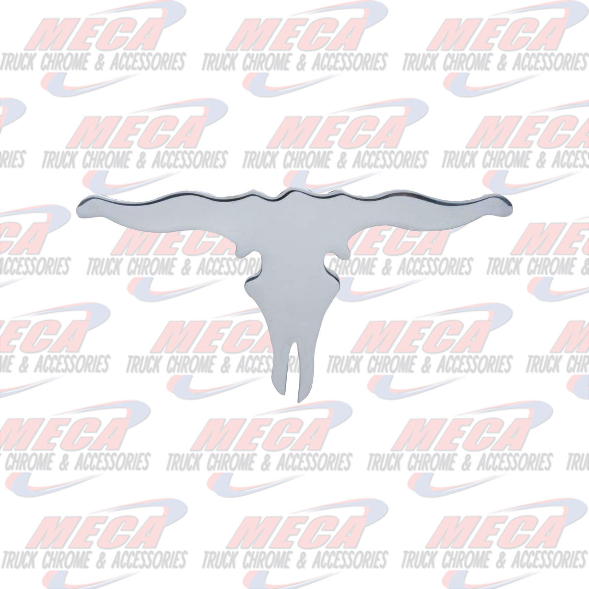 CUTOUT LONGHORN CHROME EA